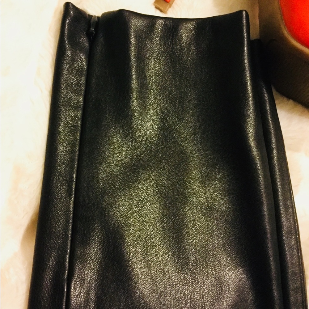 ZARA BASIC faux leather pants medium sz. - Picture 2 of 8